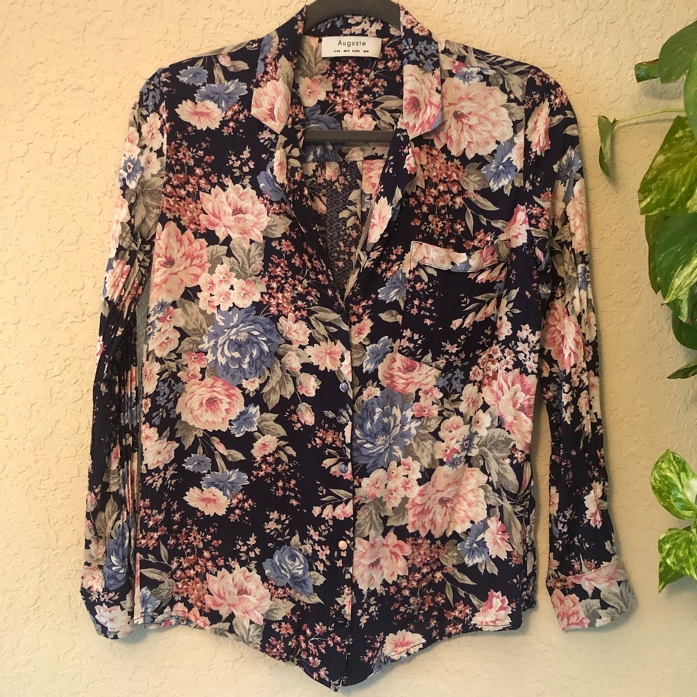 AUGUSTE THE LABEL Button Down Blouse